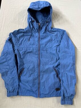 Vintage Coach NYC Hooded Lightweight Windbreaker Blue L